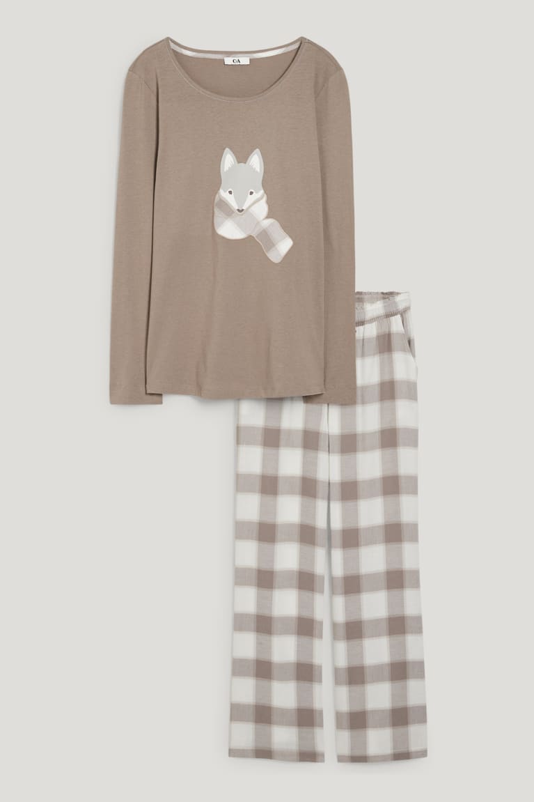 Ropa De Dormir C&A Pyjamas Kaki | POUZLN-025