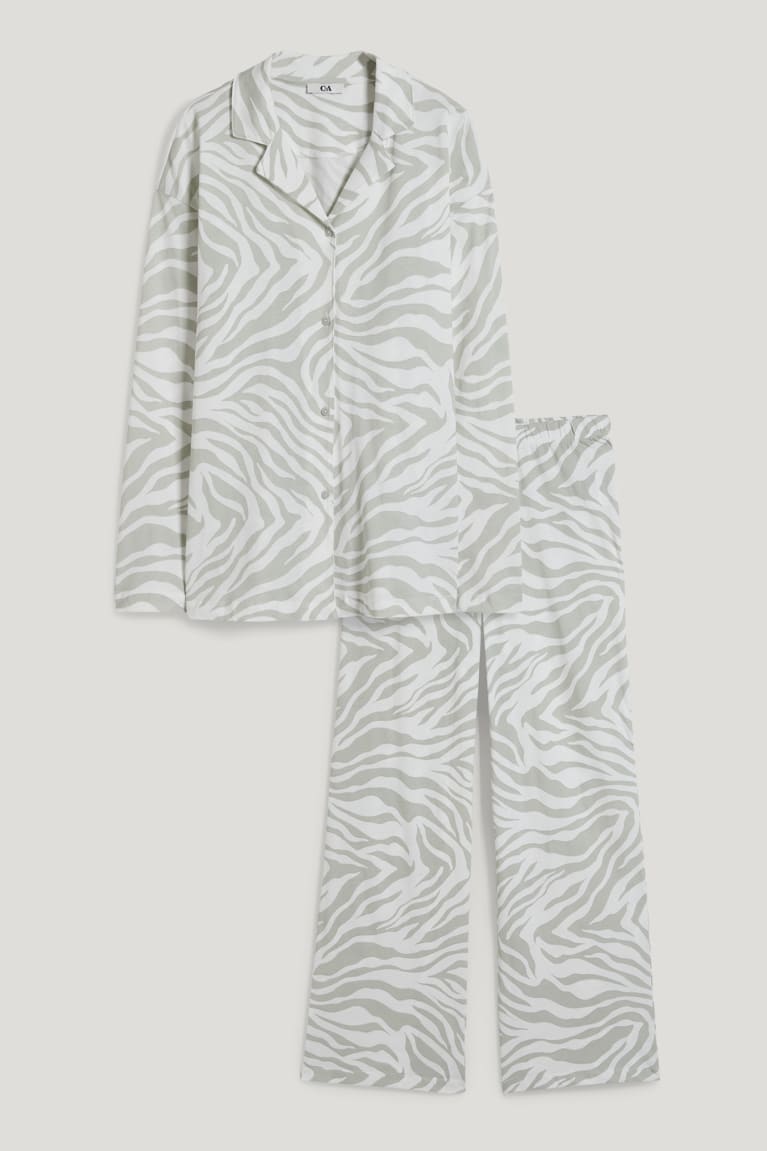 Ropa De Dormir C&A Pyjamas Patterned Blancas | UJNTFE-027