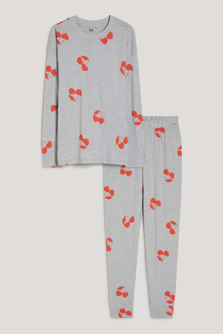 Ropa De Dormir C&A Pyjamas Patterned Gris Claro | DOFXTG-901