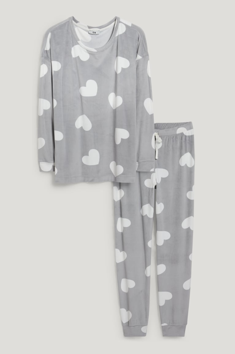 Ropa De Dormir C&A Pyjamas Patterned Gris | GOLFWH-512