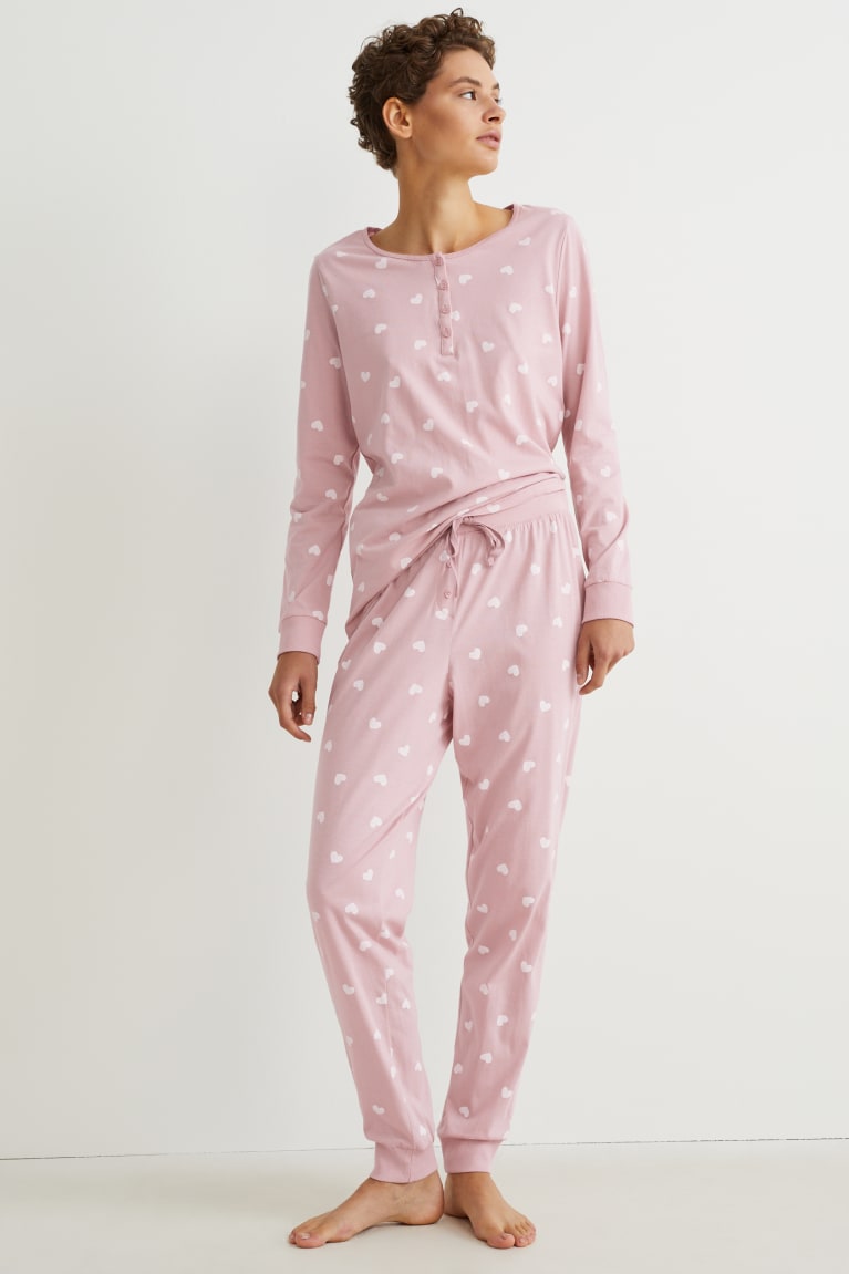 Ropa De Dormir C&A Pyjamas Patterned Rosas | VWRFKY-253