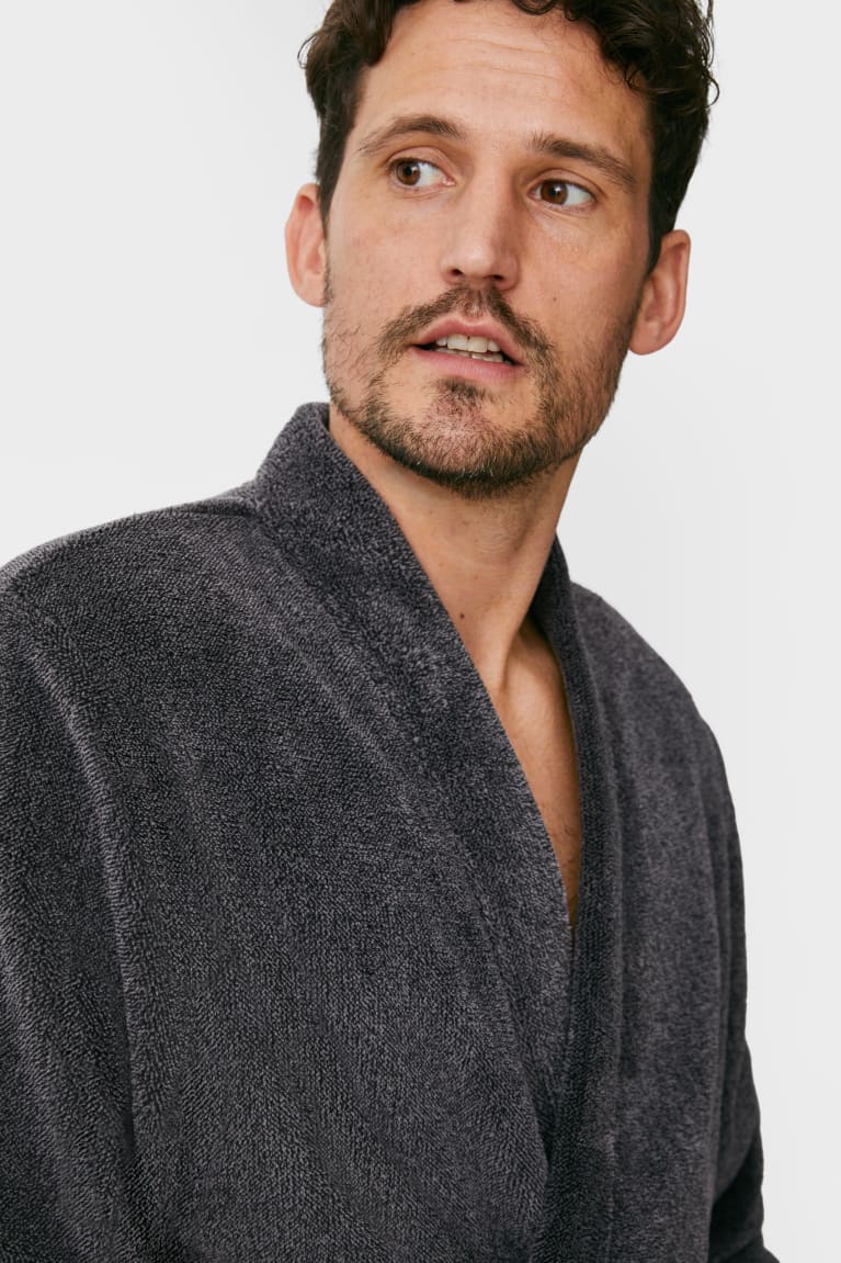 Ropa Interior C&A Bathrobe Gris | DGCXUK-452