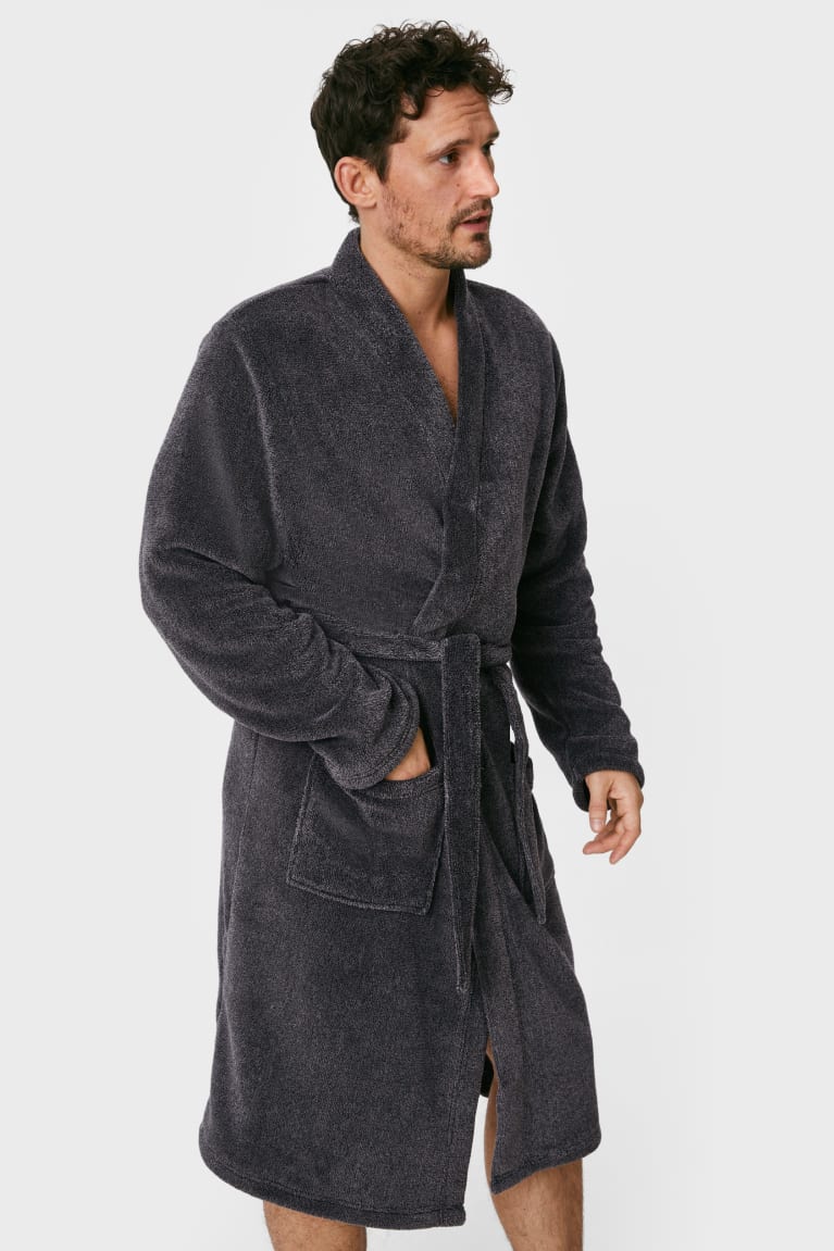 Ropa Interior C&A Bathrobe Gris | DGCXUK-452