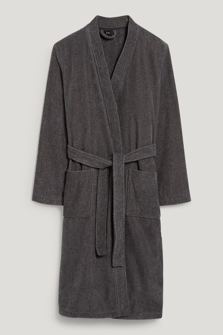 Ropa Interior C&A Bathrobe Organic Algodon Gris | IXARCS-041