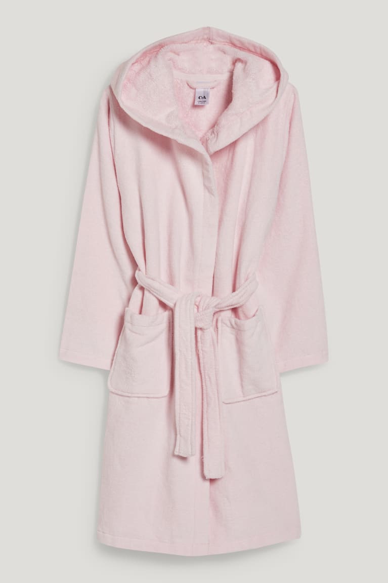 Ropa Interior C&A Bathrobe With Hood Rosas | ZISNGC-352