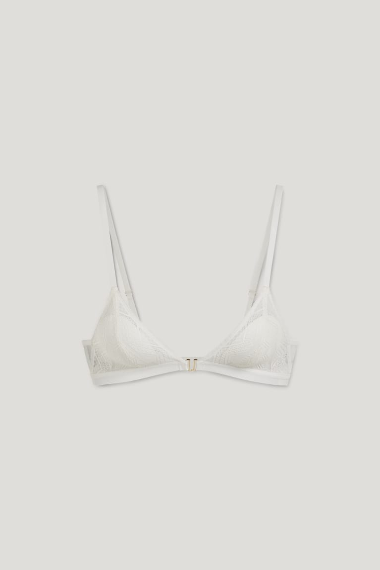 Ropa Interior C&A Bralette Acolchado Lycra® Blancas | QRCBVH-789