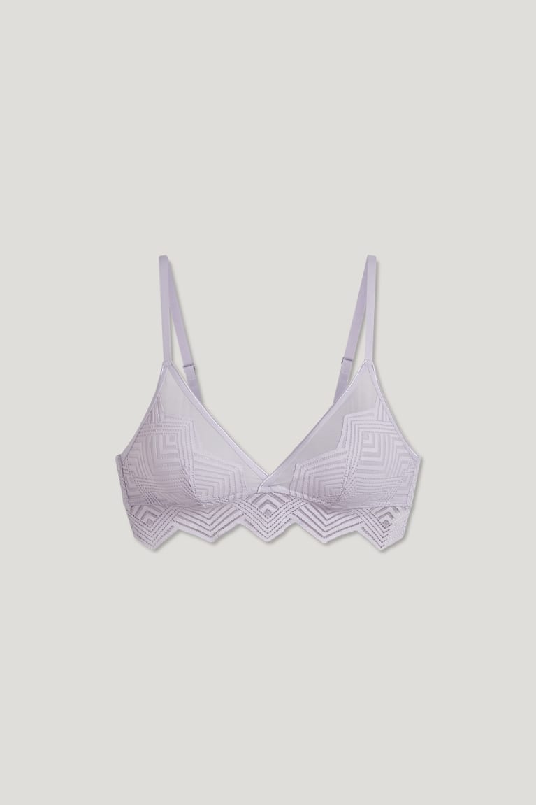 Ropa Interior C&A Bralette Moradas Claro | WLSGMY-293