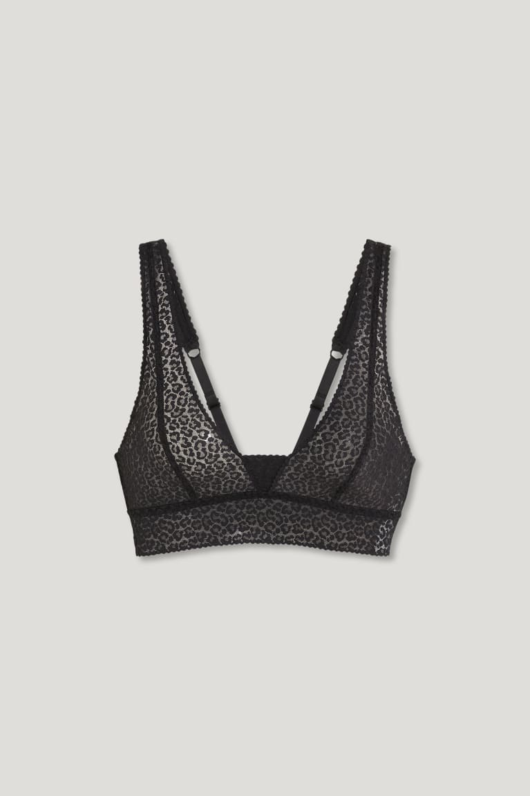 Ropa Interior C&A Bralette Negras | MWVBOG-945