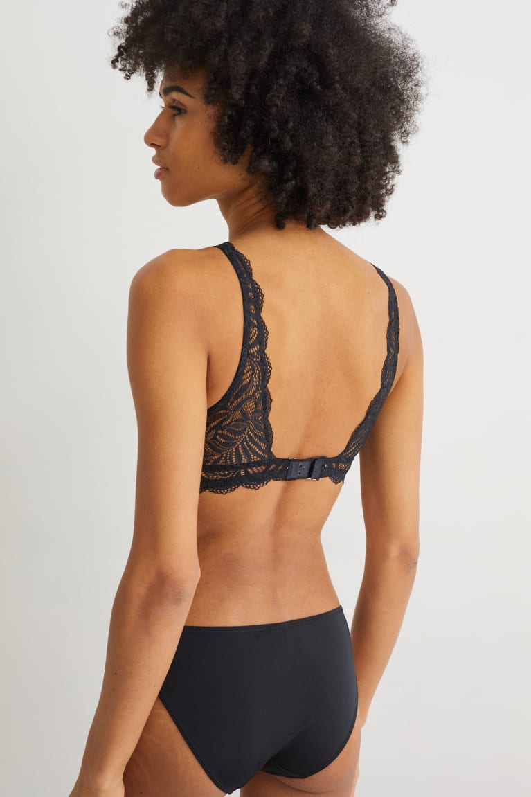 Ropa Interior C&A Bralette Negras | OTWKLY-507