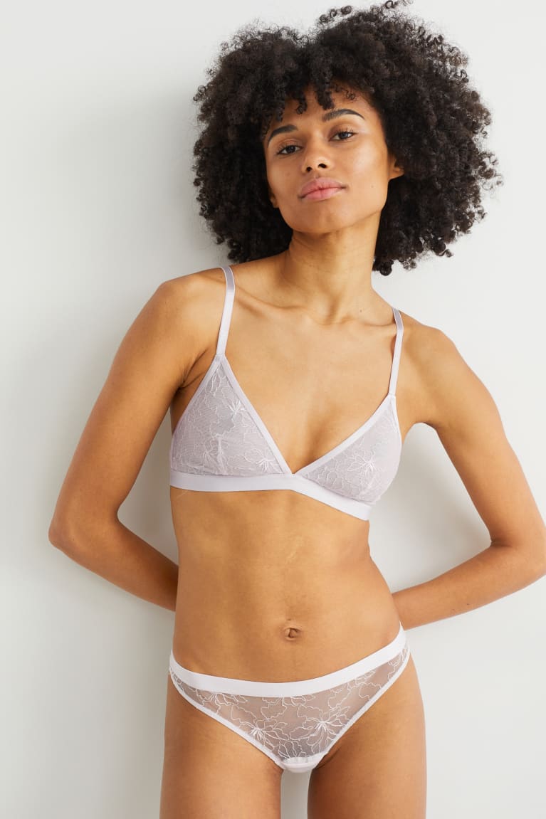 Ropa Interior C&A Bralette Rosas | QGIKFY-021