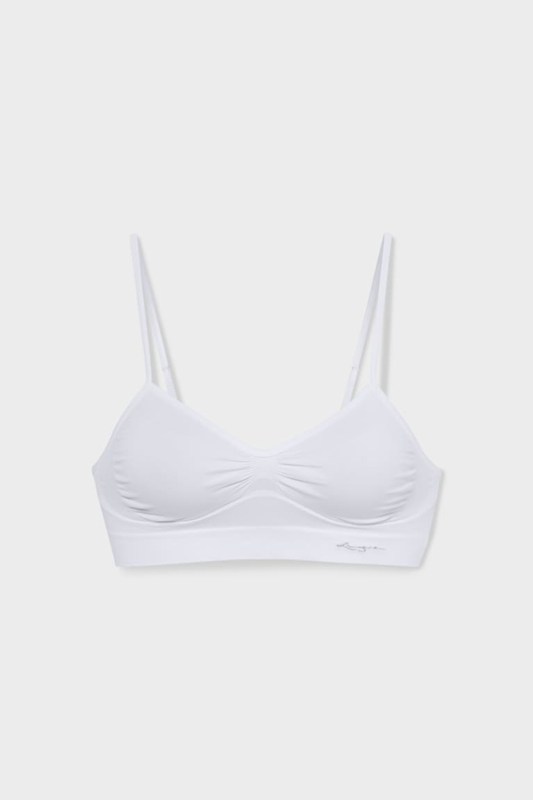 Ropa Interior C&A Bralette Seamless Blancas | EVKMIJ-705