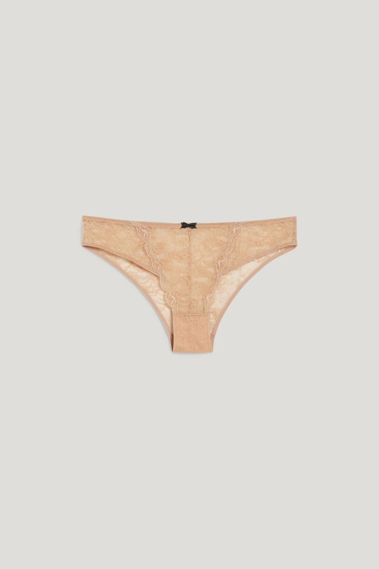 Ropa Interior C&A Briefs Lycra® Beige | EFPVID-193