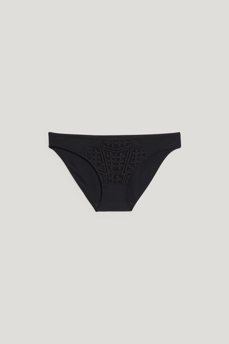 Ropa Interior C&A Briefs Lycra® Negras | MGCVLS-695