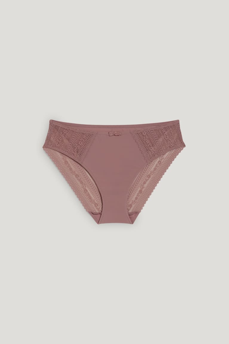 Ropa Interior C&A Briefs Lycra® Rosas Oscuro | EPHZMQ-265