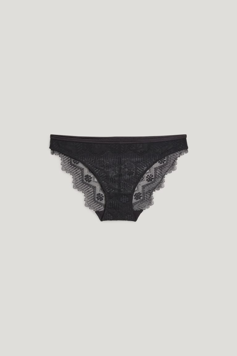 Ropa Interior C&A Briefs Negras | HGXKVI-234