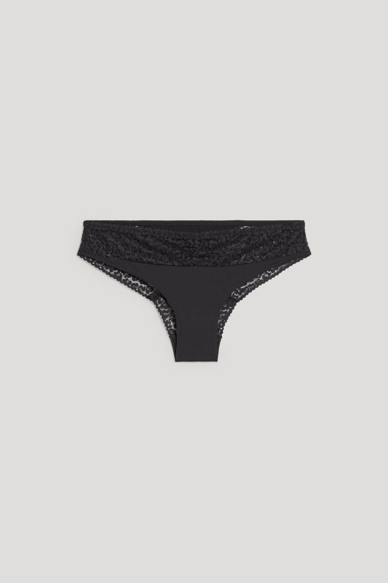 Ropa Interior C&A Briefs Negras | TEDOPU-526