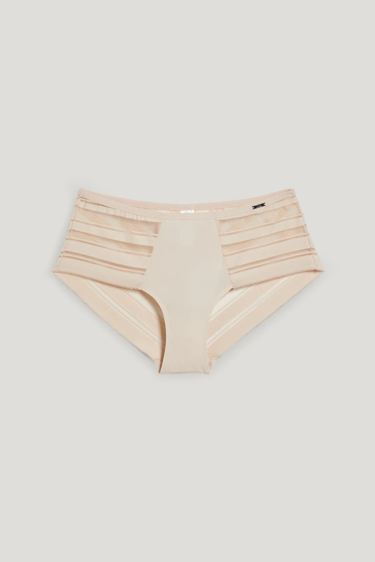 Ropa Interior C&A Hipster Briefs Lycra® Beige | ONUVIH-784