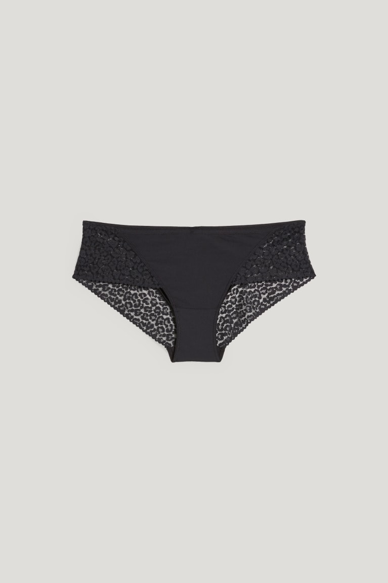 Ropa Interior C&A Hipster Briefs Negras | ARIVOB-601