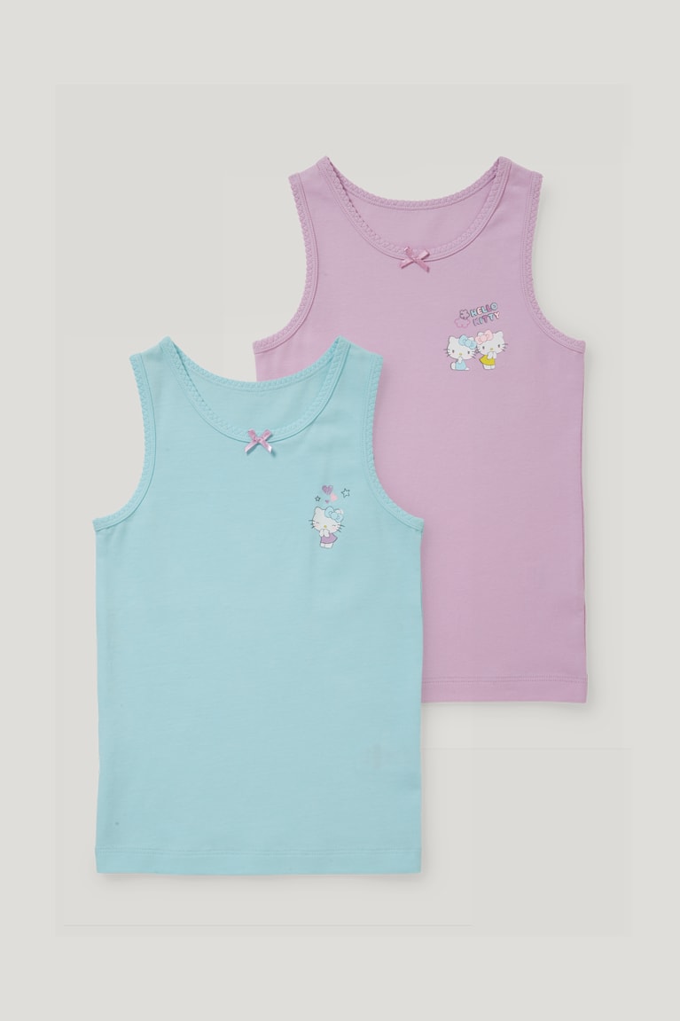 Ropa Interior C&A Multipack Of 2 Hello Kitty Vest Organic Algodon Moradas Claro | LHBUMZ-236