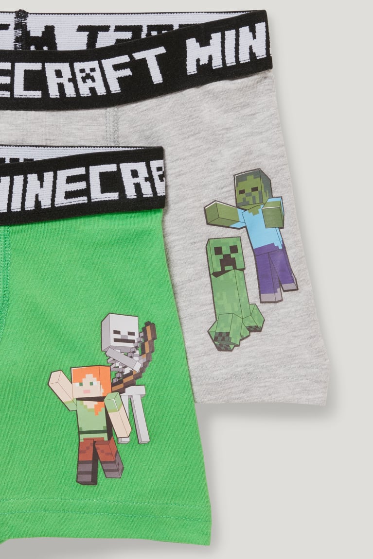 Ropa Interior C&A Multipack Of 2 Minecraft Boxer Verde Claro | MBXQLE-105