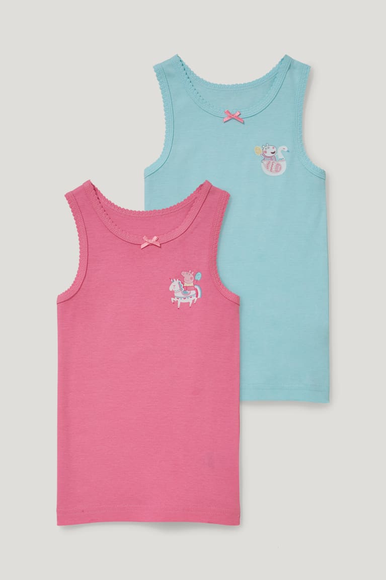 Ropa Interior C&A Multipack Of 2 Peppa Pig Vest Rosas | XIJDLQ-259