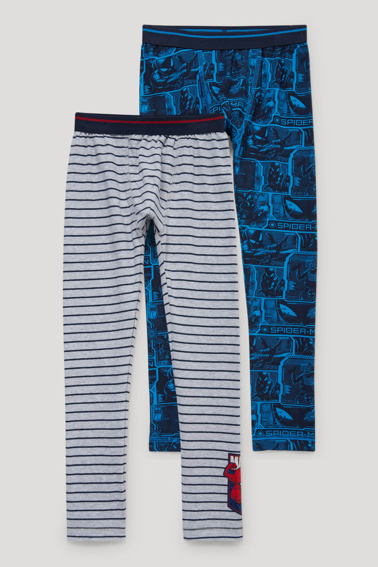 Ropa Interior C&A Multipack Of 2 Spider-man Long Pants Organic Algodon Gris Azules Oscuro | OCUSIL-468