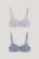 Ropa Interior C&A Multipack Of 2 Underwire Bra Demi Acolchado Lycra® Azules Gris | HTJBSG-291