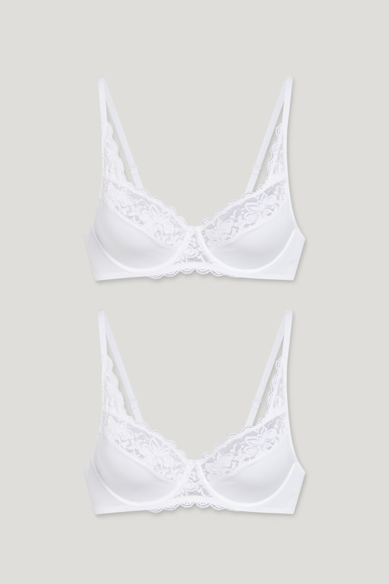 Ropa Interior C&A Multipack Of 2 Underwire Bra Blancas | KYLENU-847