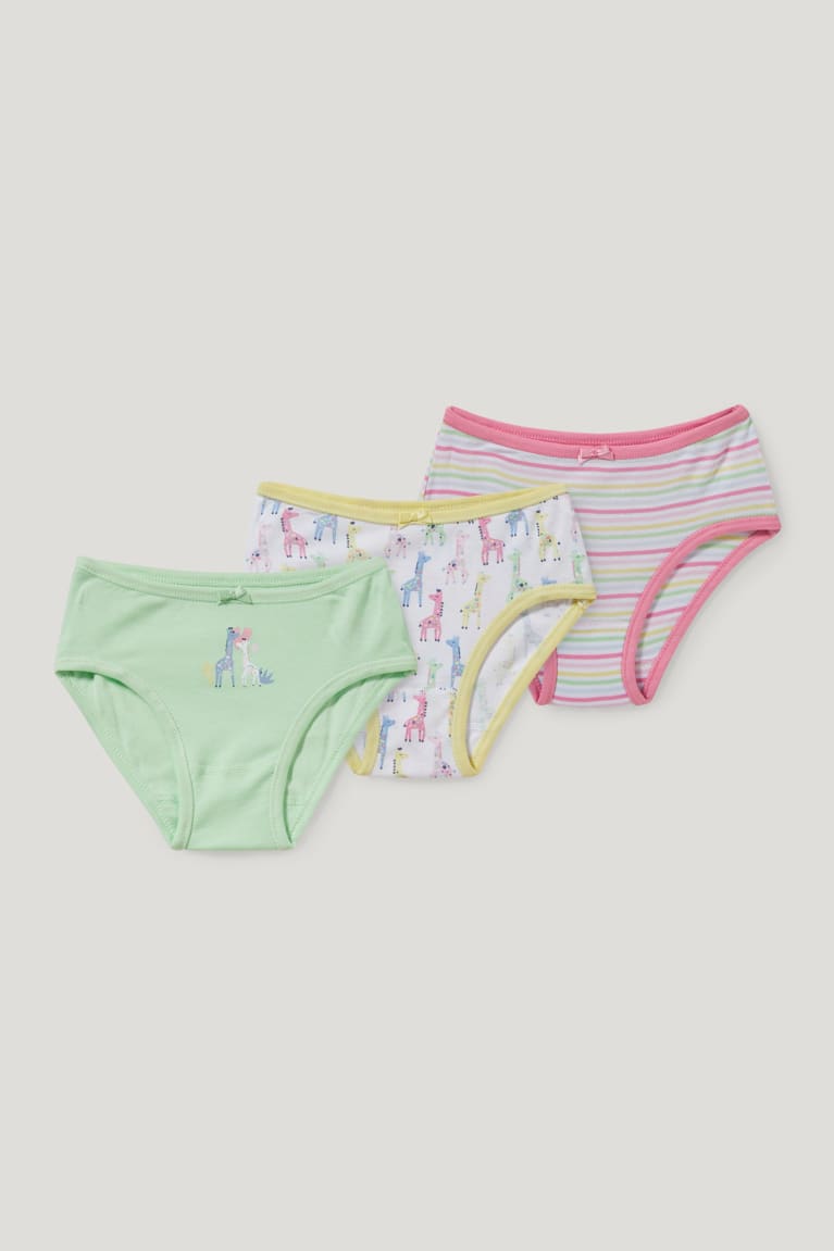 Ropa Interior C&A Multipack Of 3 Briefs Organic Algodon Verde Claro | PASJEY-967