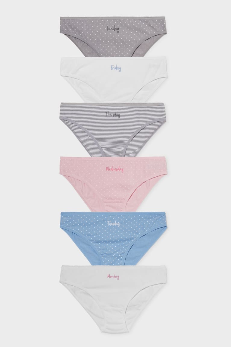 Ropa Interior C&A Multipack Of 6 Briefs Organic Algodon Blancas | GHAISN-963