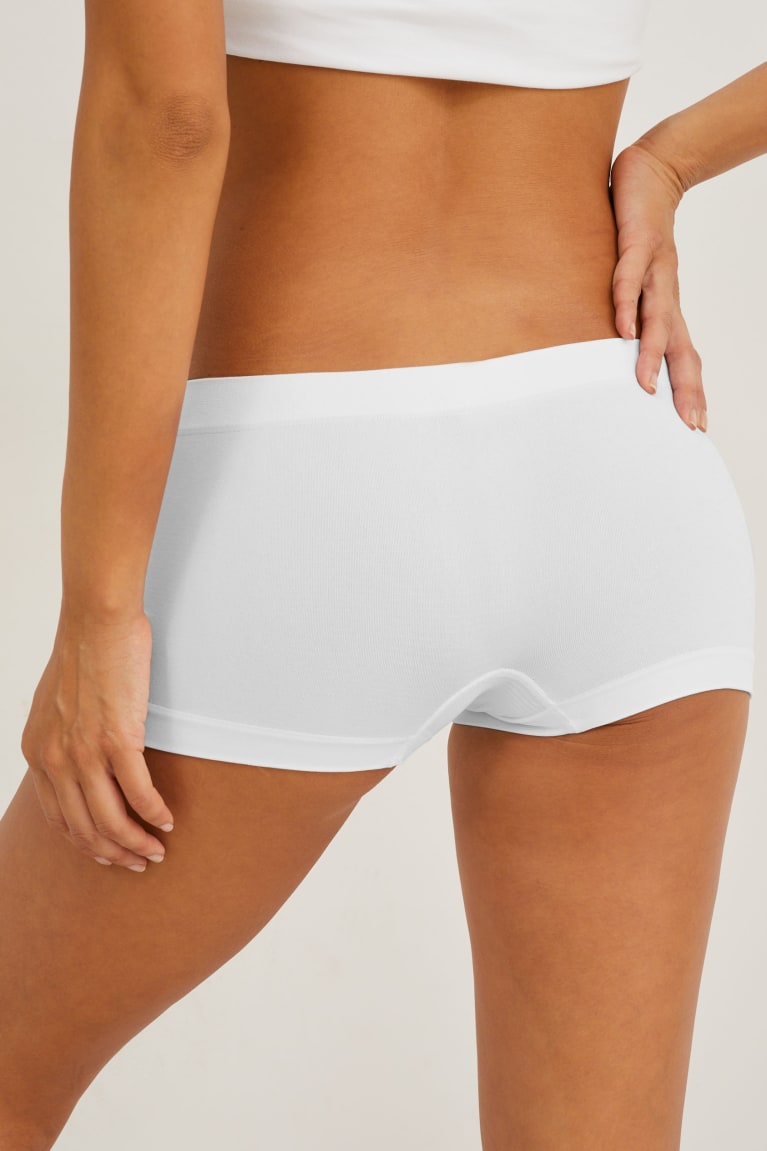 Ropa Interior C&A Multipack Of 7 Hipster Briefs Seamless Blancas | WSKLDT-049