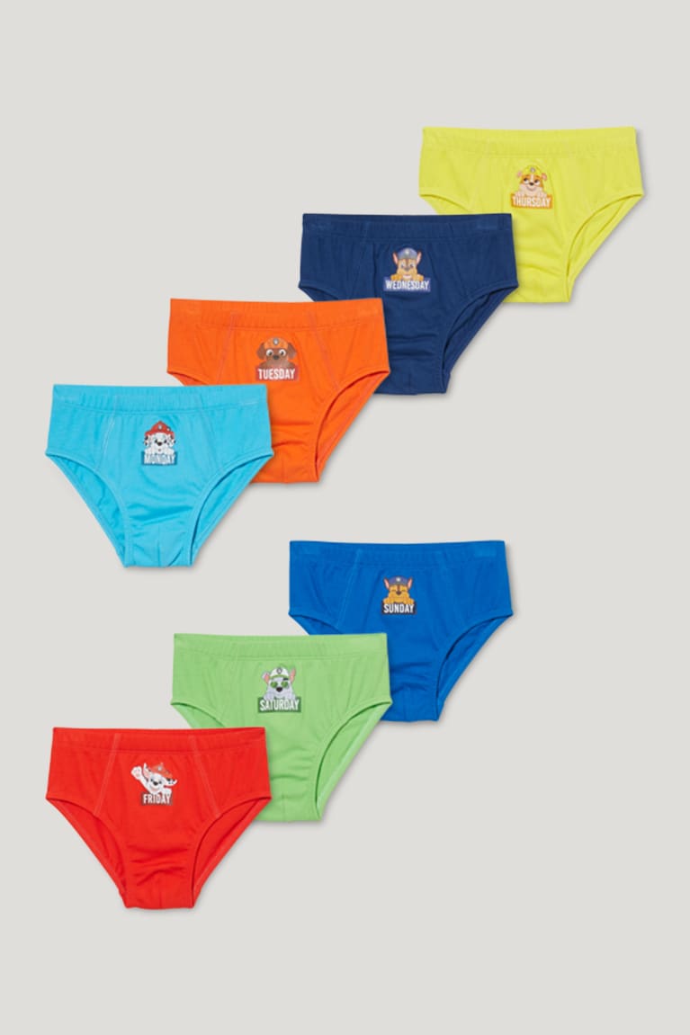 Ropa Interior C&A Multipack Of 7 Paw Patrol Briefs Organic Algodon Rojas Amarillo | KOIFUL-915