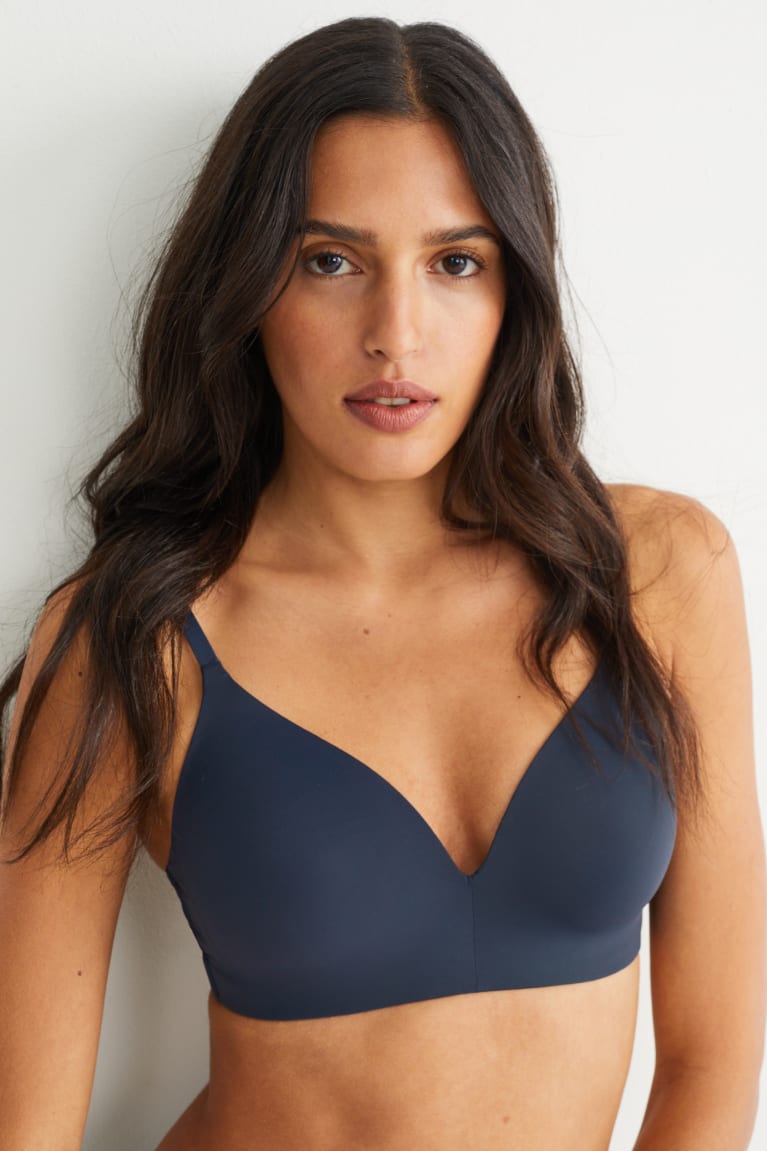 Ropa Interior C&A Non-wired Bra Acolchado Azules Oscuro | FNKPDT-294