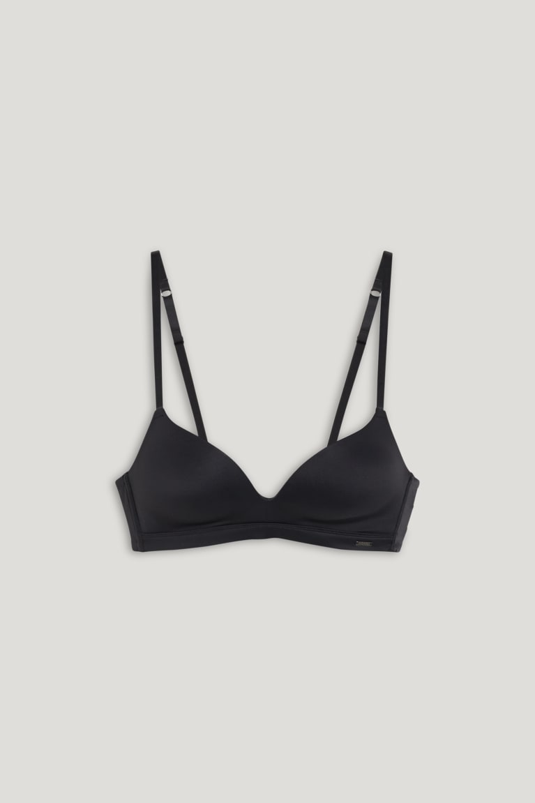 Ropa Interior C&A Non-wired Bra Acolchado Negras | JRKAZN-405