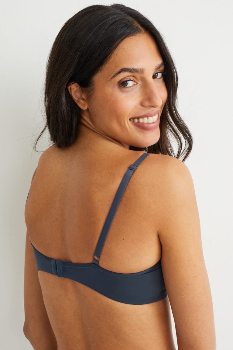 Ropa Interior C&A Non-wired Bra Acolchado Azules Oscuro | YJBINE-872