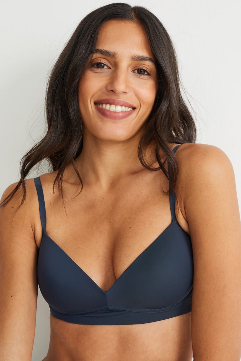 Ropa Interior C&A Non-wired Bra Acolchado Azules Oscuro | YJBINE-872