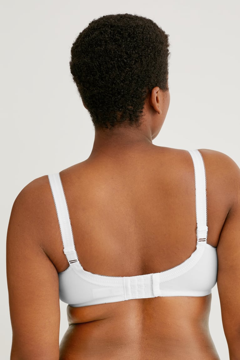 Ropa Interior C&A Non-wired Minimiser Bra Organic Algodon Blancas | XRFTED-924