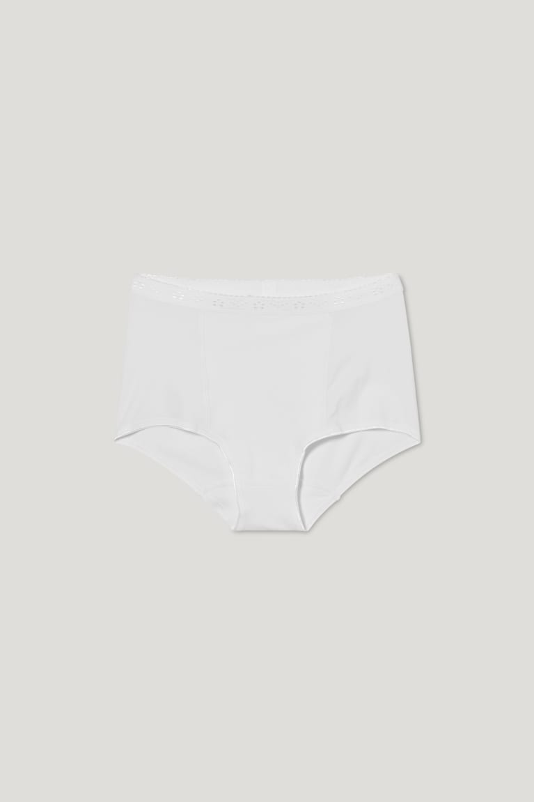 Ropa Interior C&A Shaping Briefs Organic Algodon Blancas | EWRCVG-278