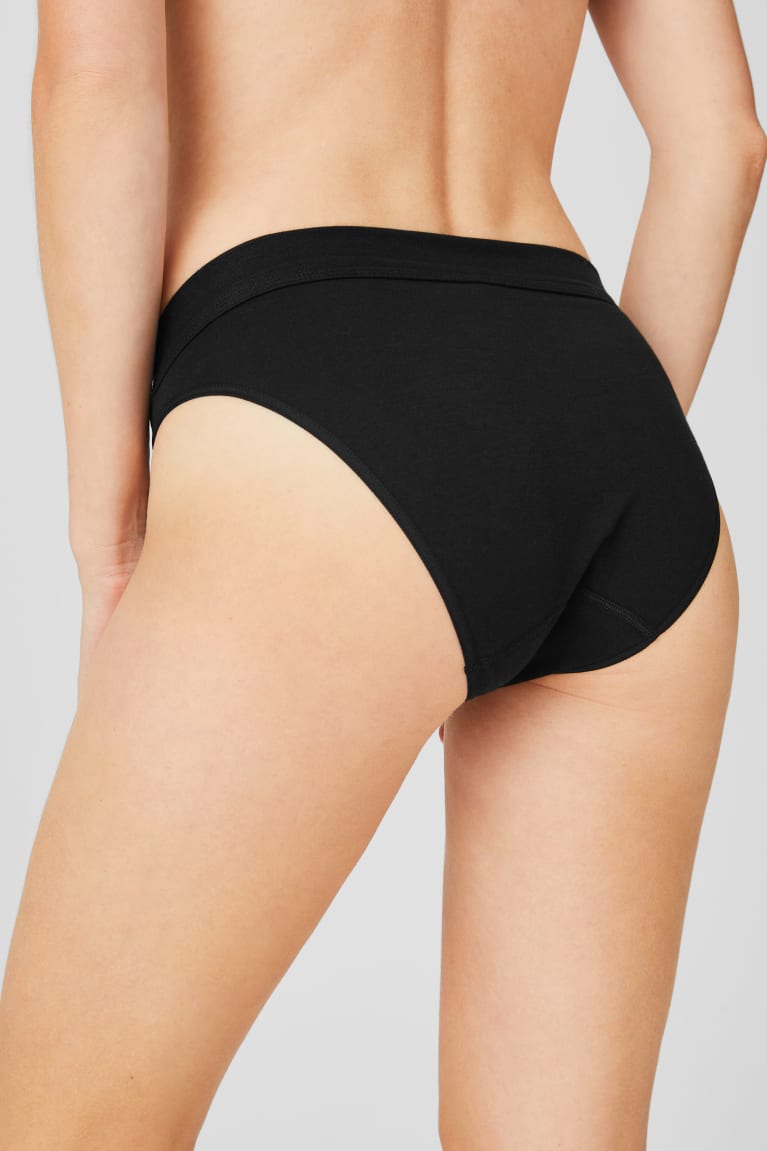 Ropa Interior C&A Speidel Briefs Organic Algodon Negras | JNGSRV-201