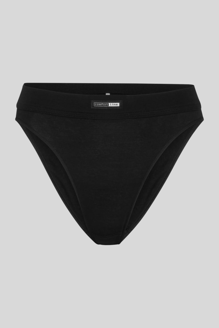 Ropa Interior C&A Speidel Briefs Organic Algodon Negras | JNGSRV-201