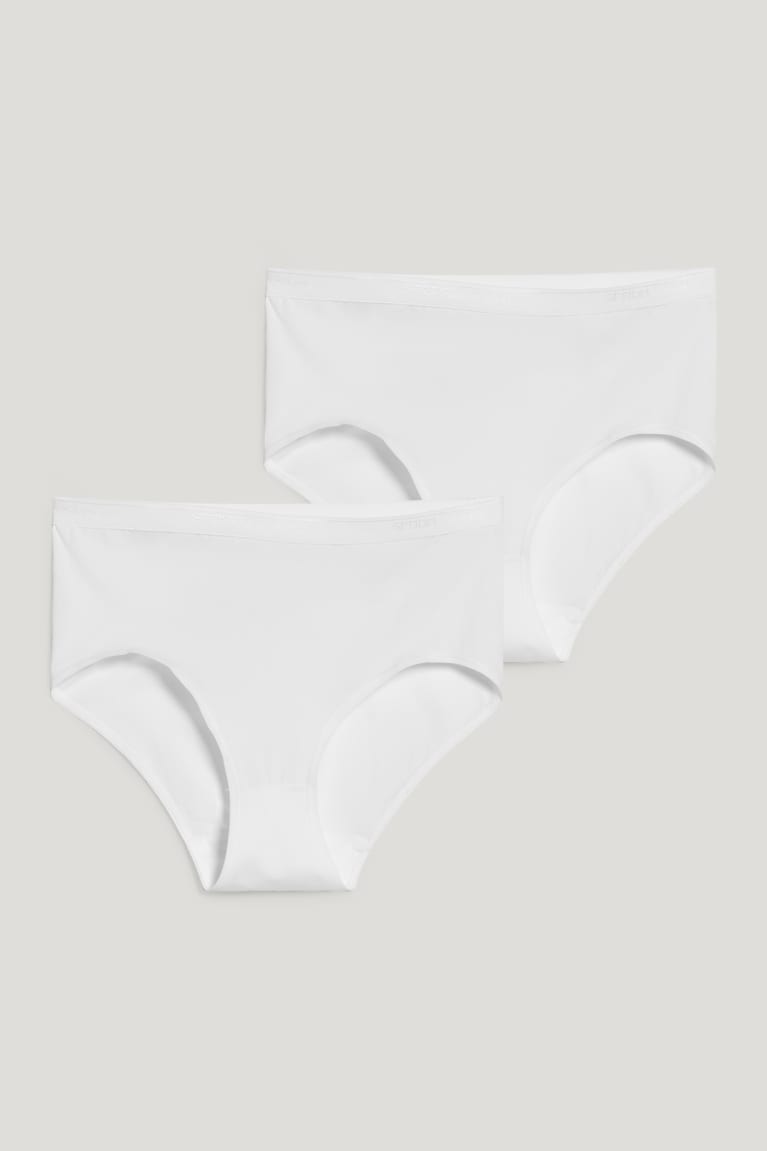 Ropa Interior C&A Speidel Multipack Of 2 Briefs With Organic Algodon Blancas | BAGJXZ-463