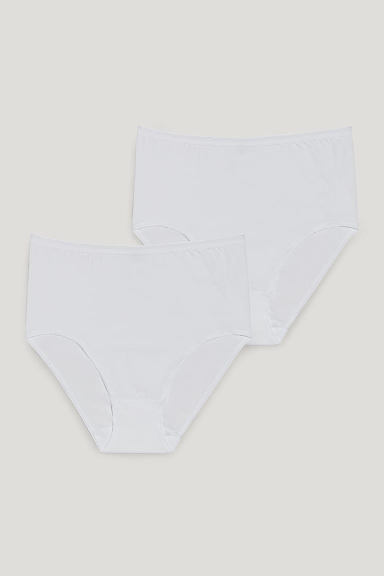 Ropa Interior C&A Speidel Multipack Of 2 Briefs Organic Algodon Blancas | CQPDHZ-947