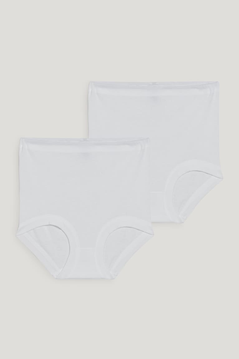 Ropa Interior C&A Speidel Multipack Of 2 Briefs Organic Algodon Blancas | NAEYMF-160