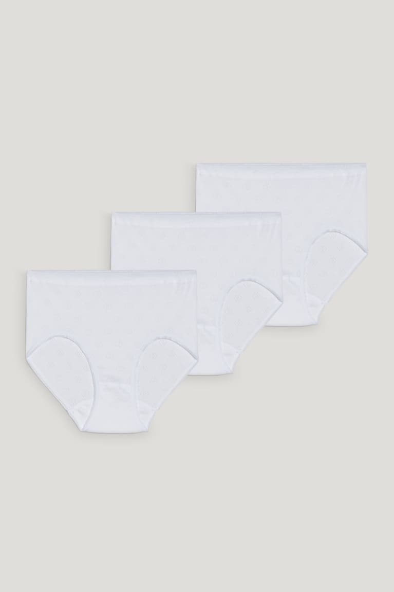 Ropa Interior C&A Speidel Multipack Of 3 Briefs Organic Algodon Blancas | NTPAGD-724