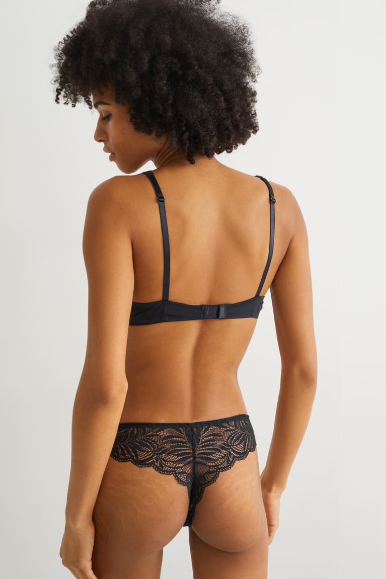 Ropa Interior C&A Tanga Negras | HGTNSC-548