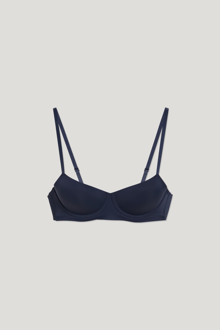 Ropa Interior C&A Underwire Bra Demi Acolchado Azules Oscuro | DMYJAP-938