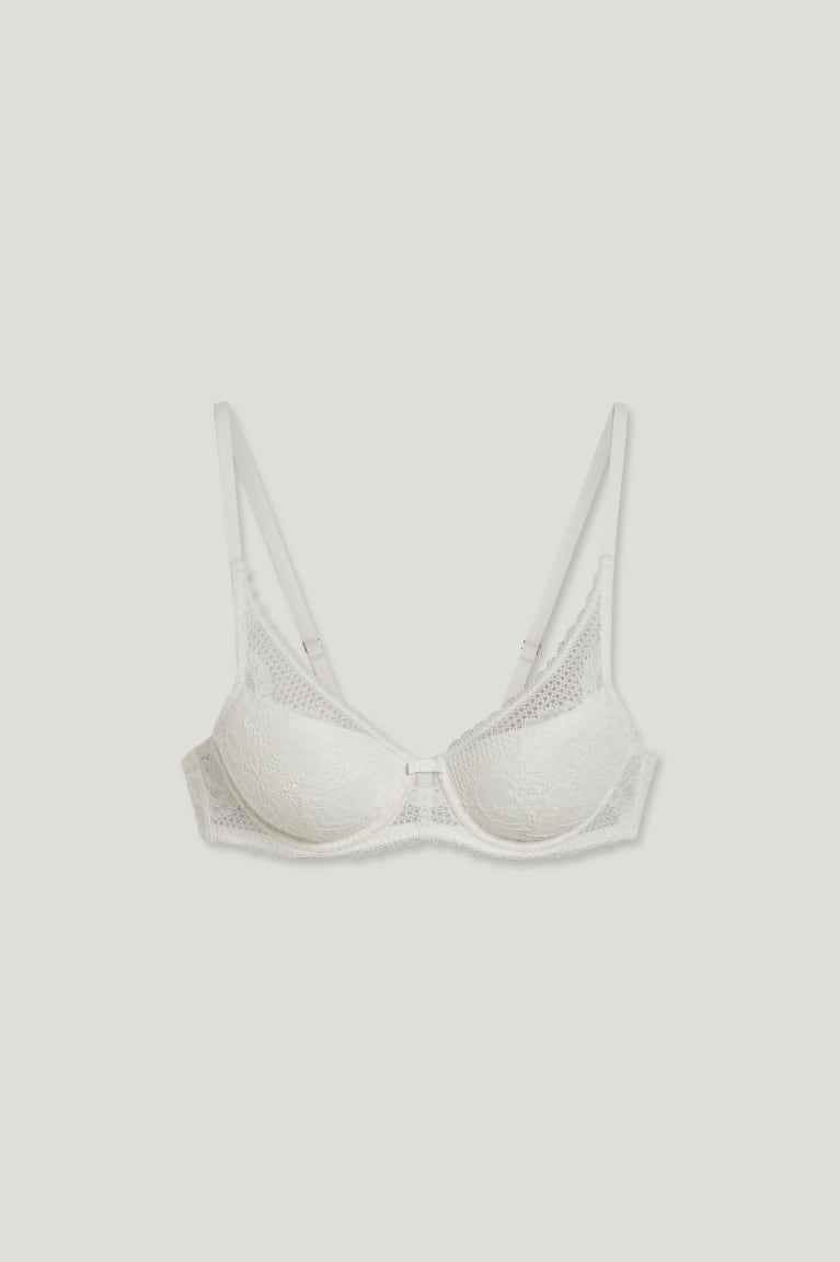 Ropa Interior C&A Underwire Bra Demi Acolchado Blancas | DSUOEL-765