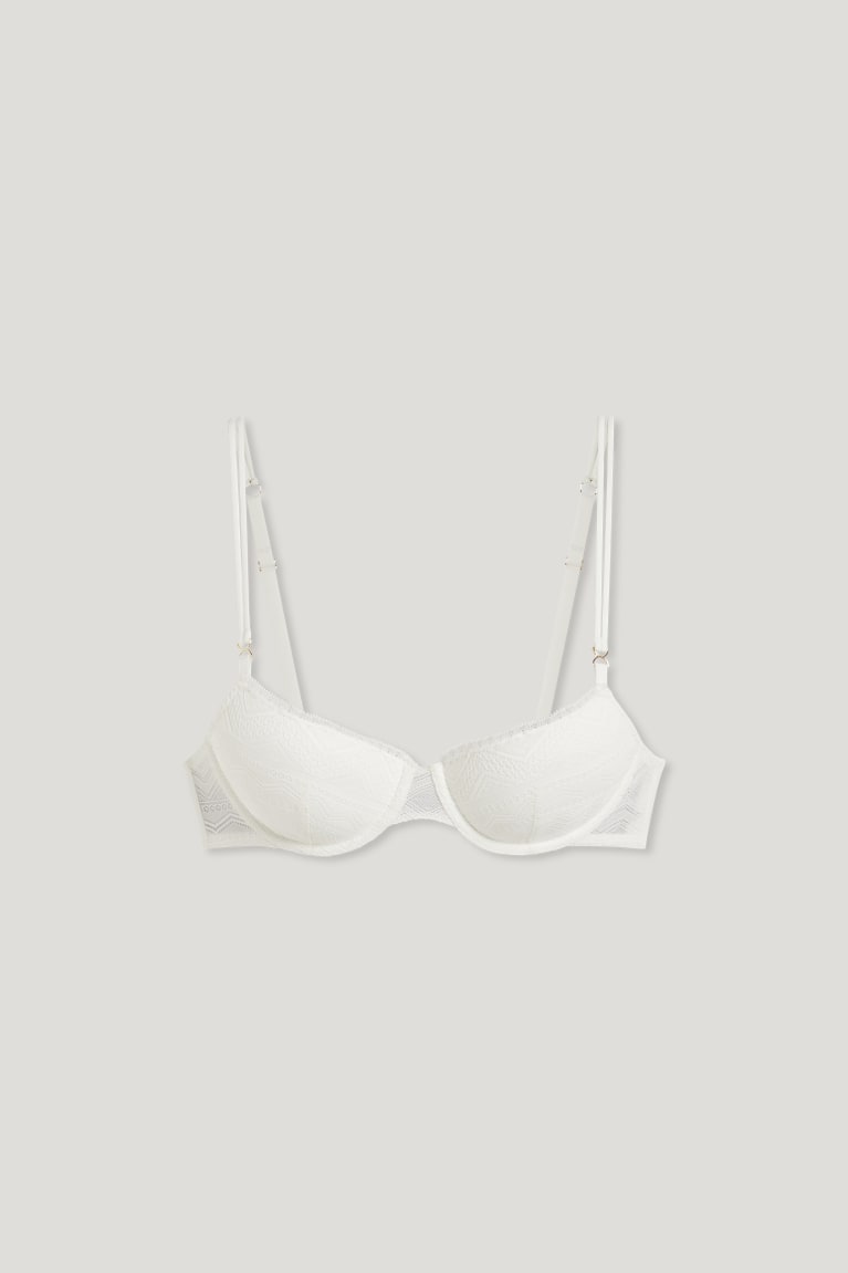 Ropa Interior C&A Underwire Bra Demi Acolchado Blancas | MREGYT-348