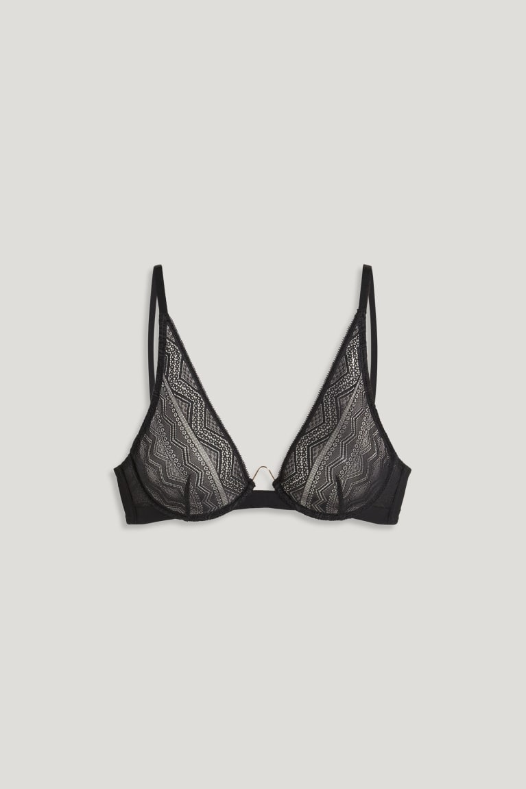 Ropa Interior C&A Underwire Bra Negras | LSUWKF-302