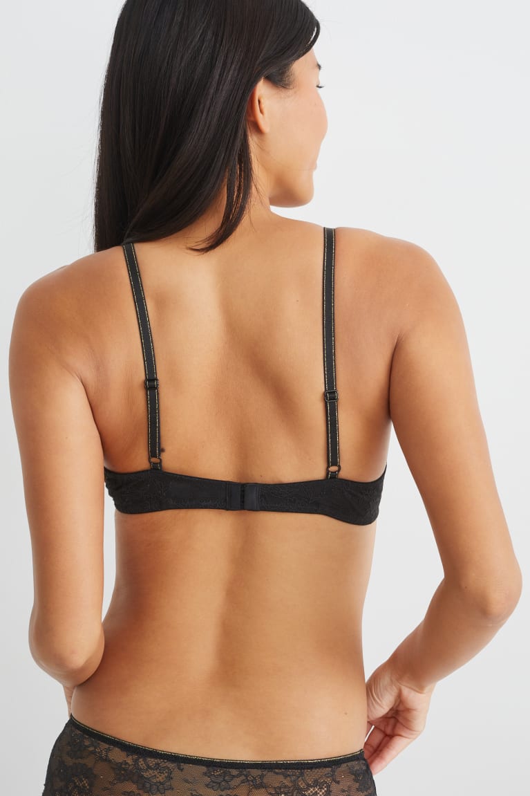 Ropa Interior C&A Underwire Bra Negras | OTRSPG-953